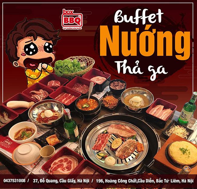 Box BBQ - Buffet Chuẩn Vị Hàn - Menu Mới Siêu Hấp Dẫn